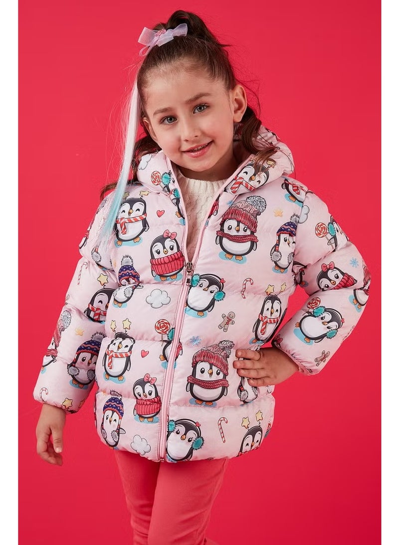 Lela Extra Padded Soft Fleece Hooded Puffer Coat Girls' COAT 5763002 - Image 1