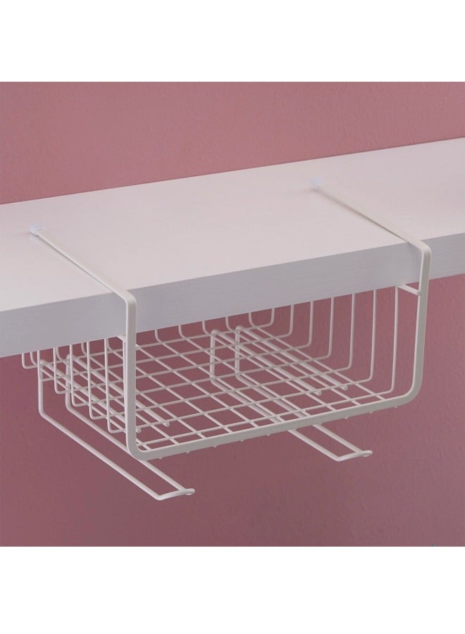 Maisan Over The Shelf Holder Basket White - Image 1