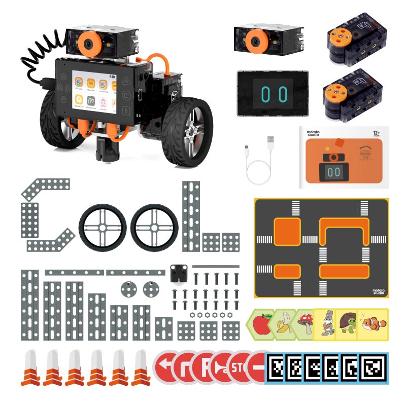 MatataStudio Nous AI Robot for Kids Ages 12 STEM Coding Robot for Boys and Girls with Scratch Python Programming Robot Building Kit for Kids to Build Your Own AI Robot - Image 2