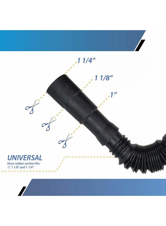 Raven Washing Machine Drain Hose - Semi-rigid Sections Allow Hose to Bend (4 feet collapsed) - Image 4