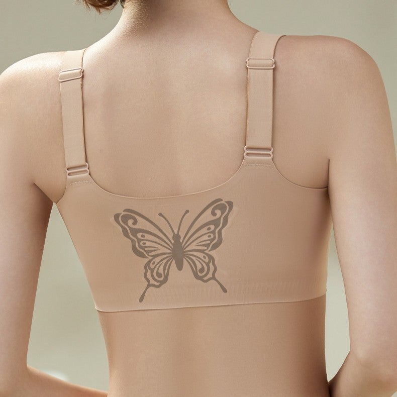 Original Front Zipper Vest Rabbit Ear Cup Big Breast Smoothing Seamless Invisible Liquid Foundation Intimates Yoga Sports Soft Support - Image 5