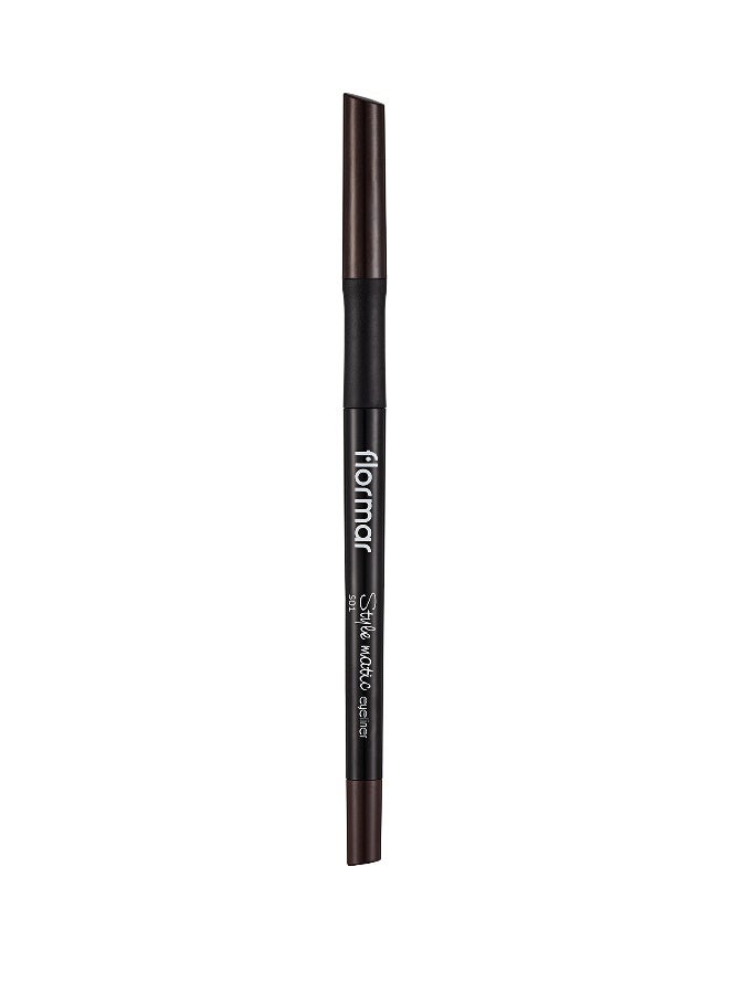 flormar Stylematic Eyeliner – S01 Chocolate Cream – Twist-Up Waterproof Eye Pencil, High-Pigment Color, Smudge-Resistant, Quick-Setting, Long-Lasting Definition 01 Chocolate Cream - Image 2