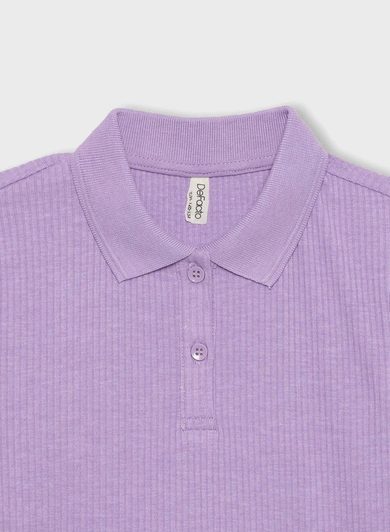 DeFacto Slim Fit Basic Short Sleeve Polo T-Shirt  - Image 3