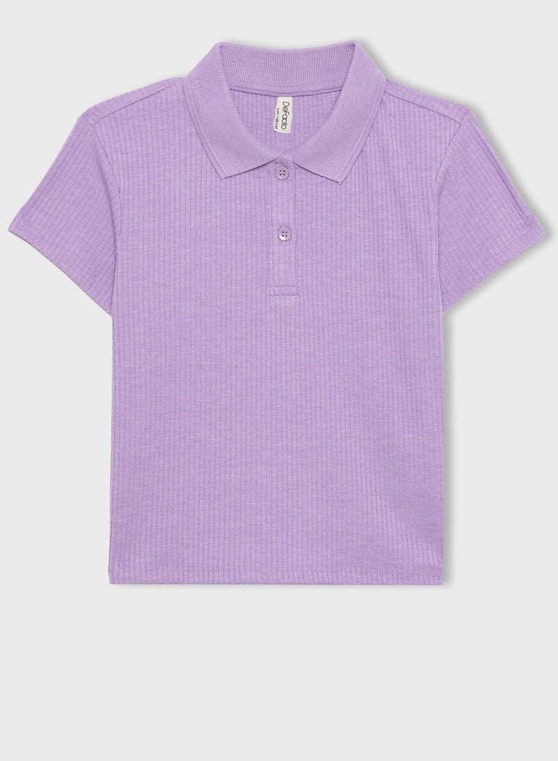 DeFacto Slim Fit Basic Short Sleeve Polo T-Shirt  - Image 1