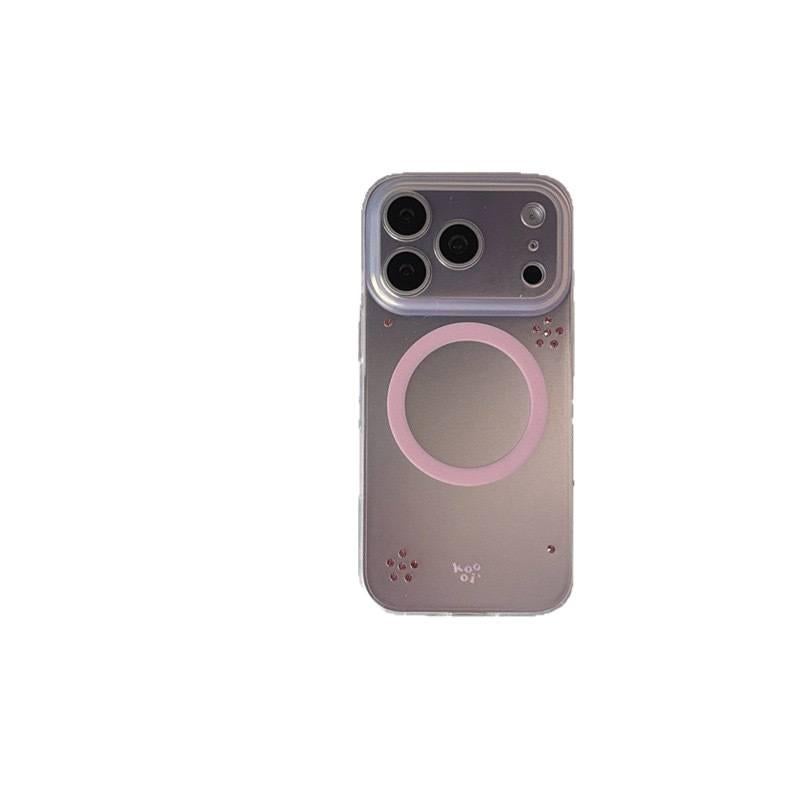 غطاء MagSafe بIMD لـ iPhone 15 / 15 Plus / 15 Pro / 15 Pro Max مع مغناطيس قوي وتصميم مزدوج الطبقات مع قبضة مضادة للانزلاق مع مقاوم للخدش باللون وردي مضاد للانزلاق مغناطيسي باللون. - Image 1