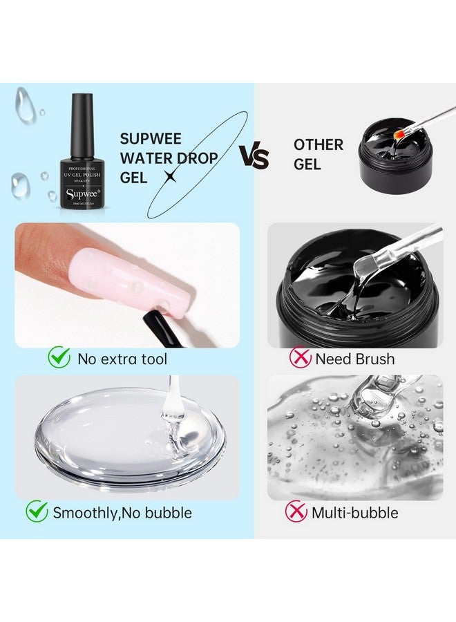 سوبوي واضح 3D مسمار هلام النحت هلام لمسمار الفن قطرات الماء هلام طلاء الأظافر لمسمار حجر الراين مسمار حنين هلام الطلاء للمنزل مانيكير Diy نقع قبالة الأشعة فوق البنفسجية هلام رسم صب مسمار الفن الغراء - Image 5