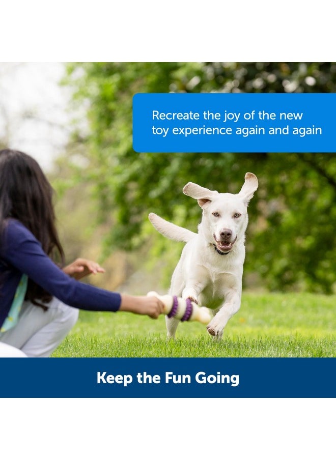 بيت سيف مجموعة متنوعة من حلقات مكافآت الكلاب لألعاب Busy Buddy - نكهتان لذيذتان - 60 عبوة إعادة تعبئة - متوسطة الحجم  - Image 5