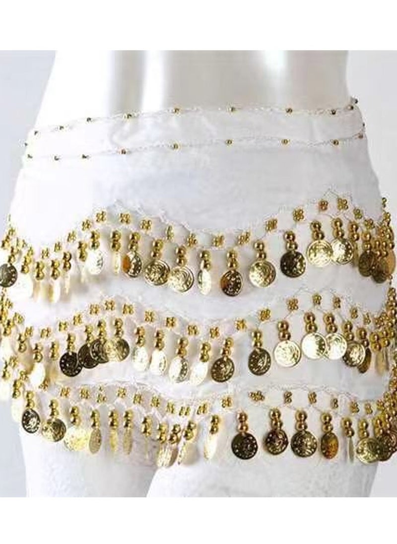 Al Aoyama - Belly Dance Wrap set Belt Skirt With 128 Gold Coins - Image 1