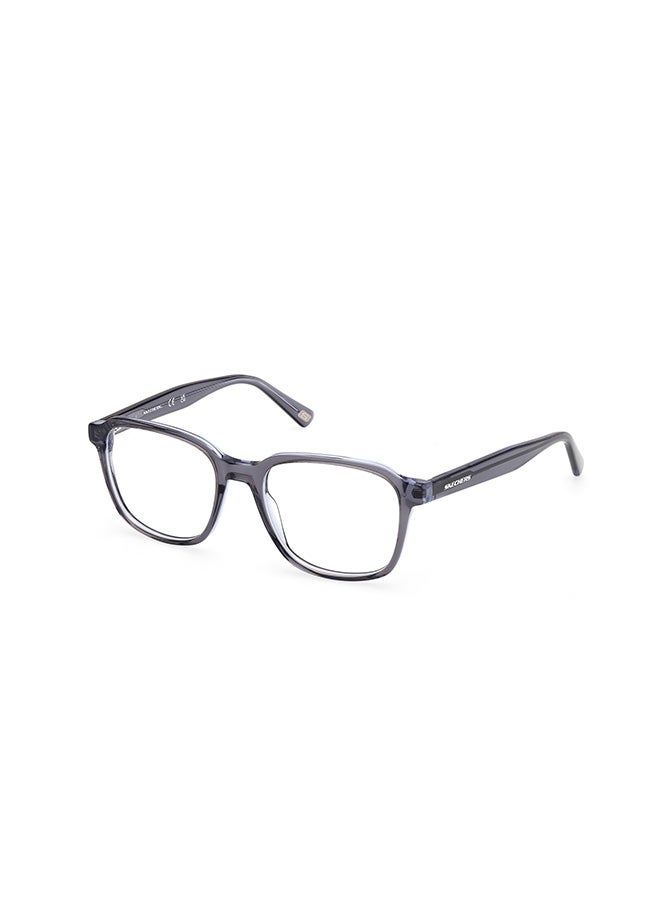 SKECHERS Men's Square Eyeglass Frames Shiny Blue SKECHERS SE5010609252 52 mm - Image 1