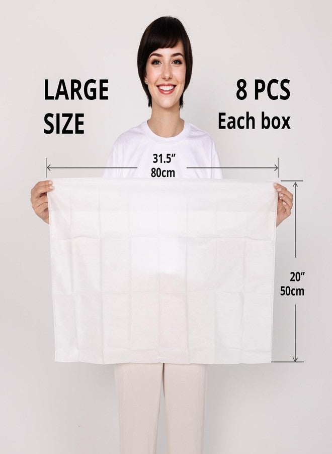 PUFFIN TRIP 8 Pcs Disposable Pillowcases 31.5 x 20 inches SMMSS Non Woven Fabric Individually Vacuum Packed Portable Lightweight Breathable Large Size Pillow Case for Travel Business Trip Hotel Spa Hospital Stay - Image 3