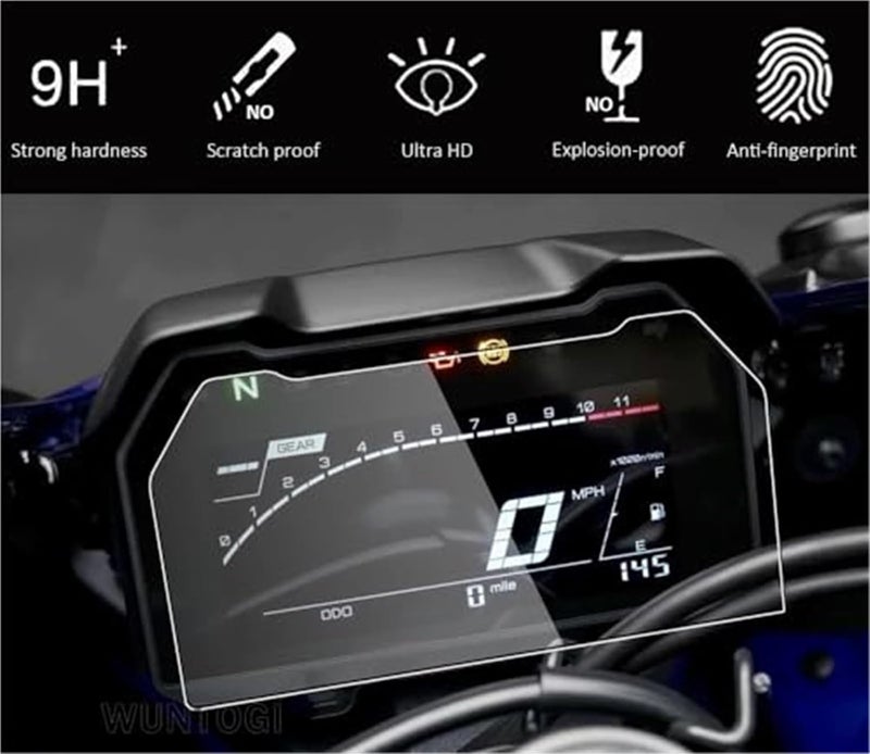 Vuzmode Motorcycle Dashboard Screen Protector for YZF R7 - Image 3