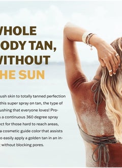 AirBrush Streak-Free Self Tanner, Quick Drying Self-Tan Sunless Bronzing Mist - Whole Body Lasting Flawless Glow for Women & Men - Cruelty-Free - 4 oz