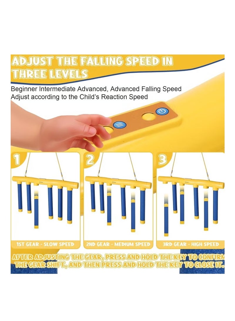 Reflex Drop Sticks Challenge Game , Hand Eye Coordination Training Toy, 3 Adjustable Speed - Image 2