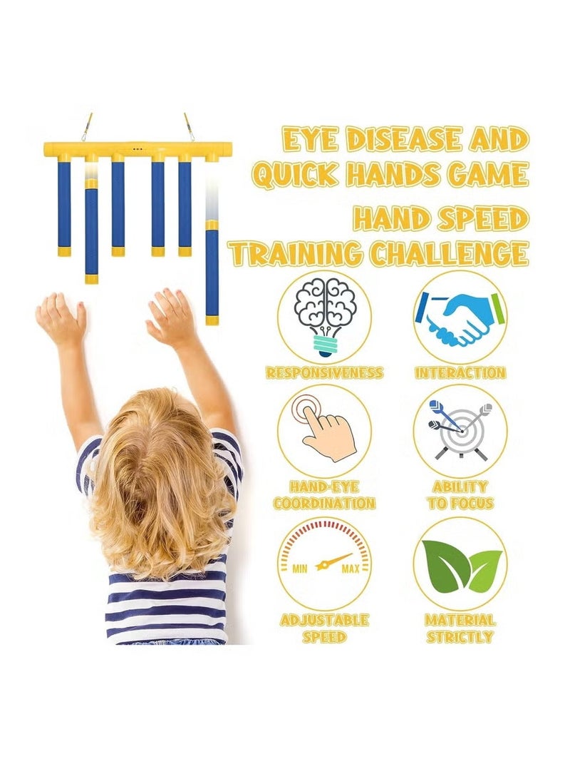 Reflex Drop Sticks Challenge Game , Hand Eye Coordination Training Toy, 3 Adjustable Speed - Image 4