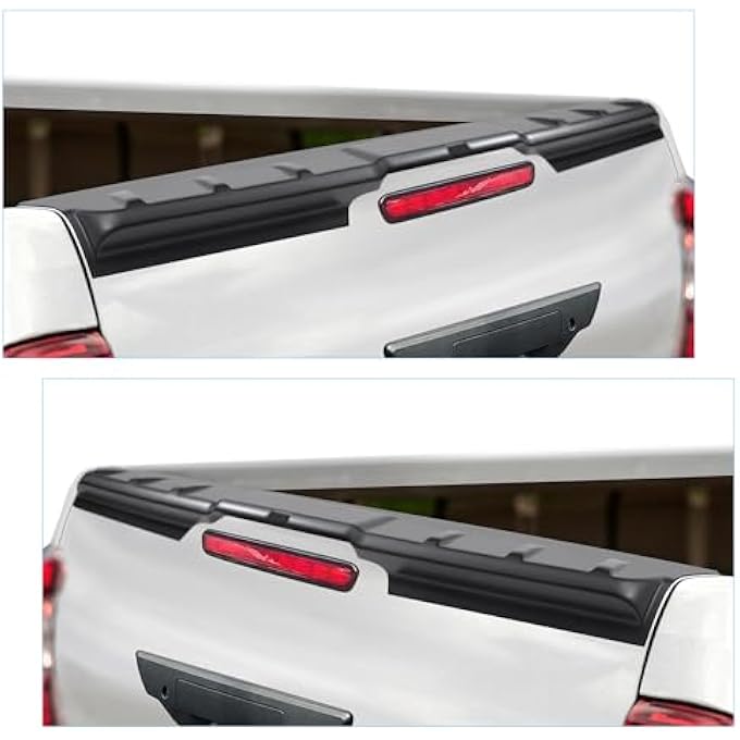 rayihni Tailgate Protector For Toyota Hilux 20202025 Mk9 Tailgate Scratches Rear Tail Gate Cover Guard Load Bed Rail Spoiler Abs Matte Black - Image 5