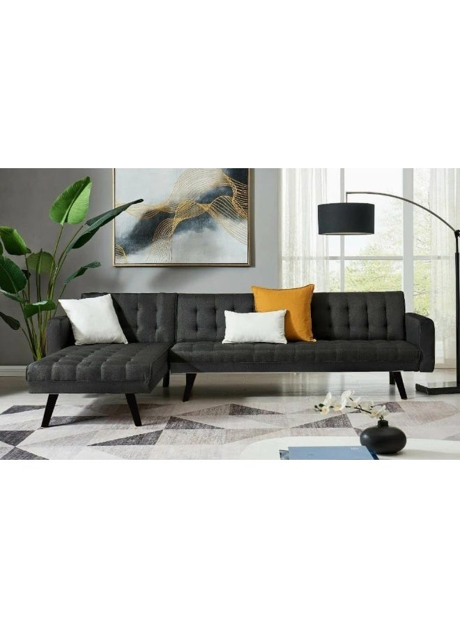 Modern L-Shaped Sectional Sofa Bed - Image 1