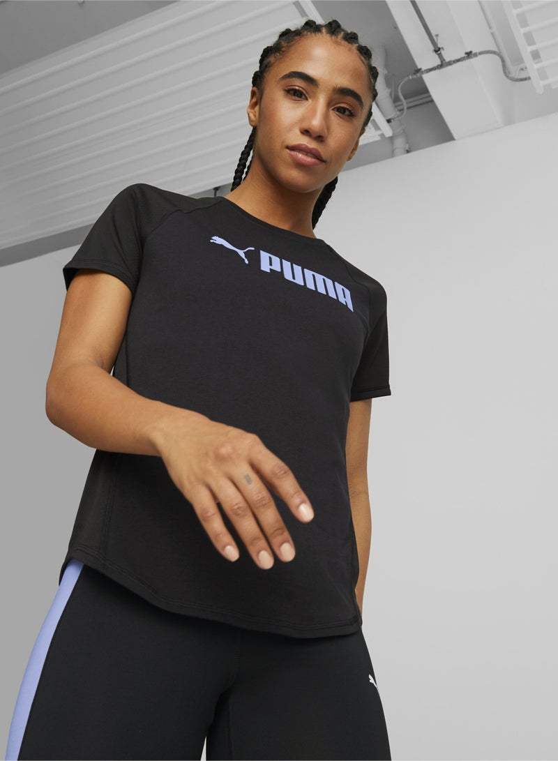 بوما تيشيرت تدريب للنساء PUMA Fit Logo - Image 1