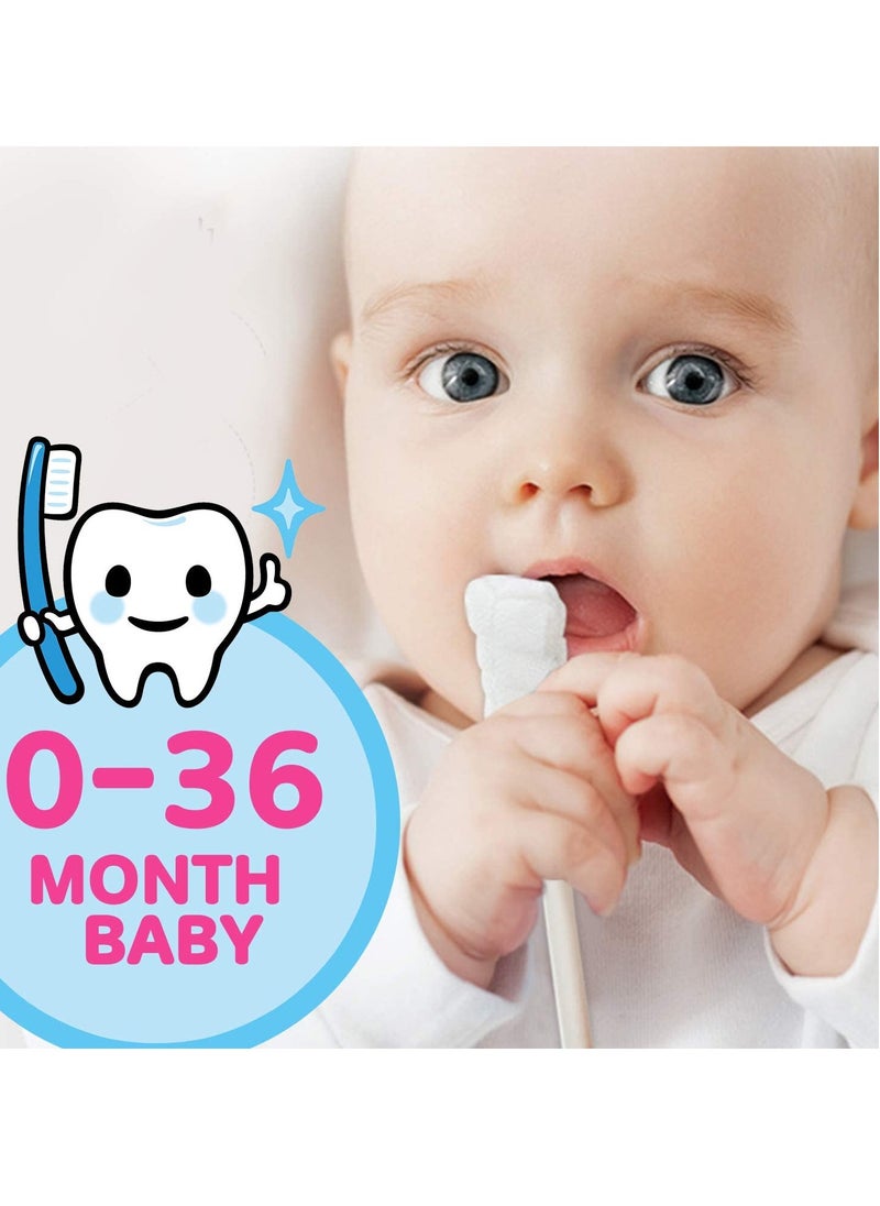 30Pcs Baby Tongue Cleaner Baby Toothbrush Newborn Oral Cleaning Sticks Disposable Tongue Cleaner for 0-3 years Babies and Toddlers