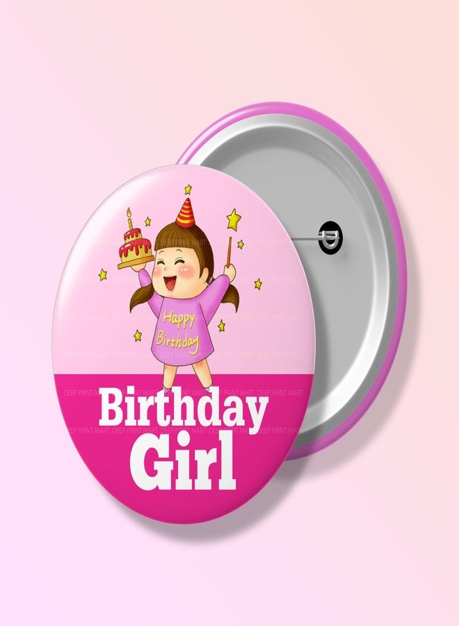 Deep Print Mart Birthday Girl Badges, Set of 2, for Birthday and Celebration (Badge-01) - Image 3