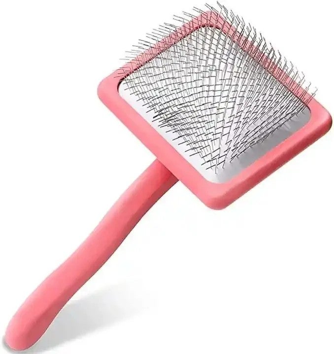 Y&D New Pet Grooming Brush for Dogs & Cats - Wooden Handle Slicker Brush with 2.5cm Long Needles - Image 2