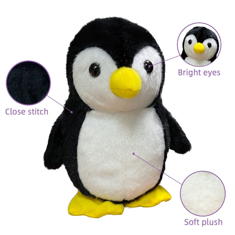 YH YUHUNG YH YUHUNG Walking Penguin Plush Toy Repeats What You Say with Clear Voice Talking Penguin Stuffed Animal Repeating Toy Animal for Boys and Girls  - Image 2