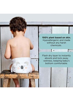 Kit & Kin KIT & KIN Eco Friendly Baby Diapers Size 5 | Soft Flash Dry Disposable Diapers, Superior Leak Protection Hypoallergenic for Skin Protection Baby Diapers (Size 5 - Pack of 28)  - Image 4