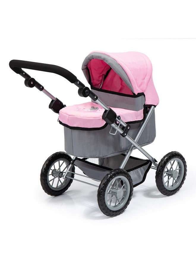 Bayer Design عربة أطفال عصرية من بيبي دول باللون الرمادي/الوردي 67 × 41 × 68 سنتيمتر - Image 3