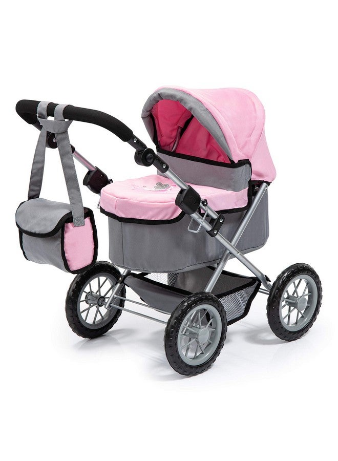 Bayer Design عربة أطفال عصرية من بيبي دول باللون الرمادي/الوردي 67 × 41 × 68 سنتيمتر - Image 1