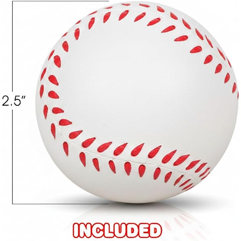 ArtCreativity Sports Stress Foam Balls for Kids - Set of 4 - Includes Basketball, Football, Baseball, and Soccer Squeezable Anxiety Relief Balls Idea, Party Favor for Boys or Girls - Image 2