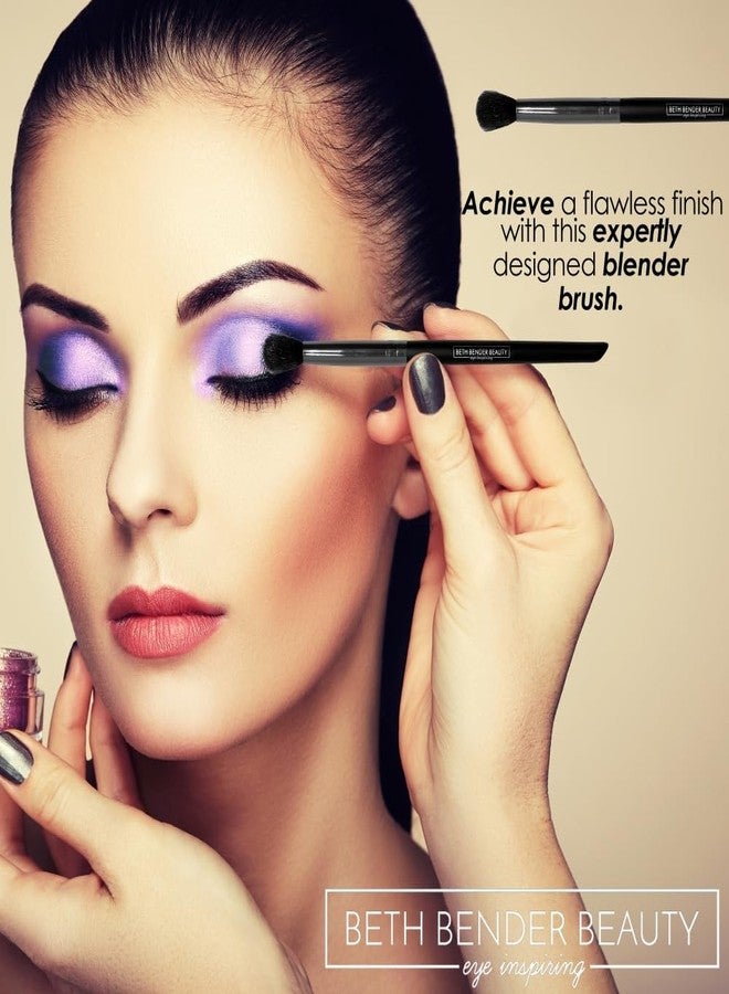Beth Bender Beauty Pro Crease Eyeshadow Blender Brush - Tapered Brush for Eye Makeup with Ergonomic Handles and Nylon Bristles - Image 5