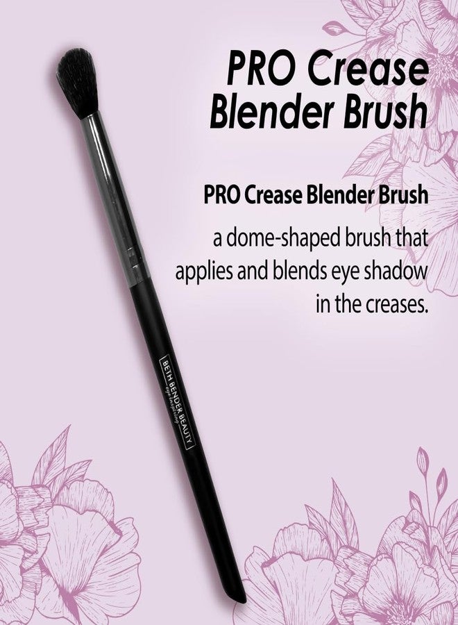 Beth Bender Beauty Pro Crease Eyeshadow Blender Brush - Tapered Brush for Eye Makeup with Ergonomic Handles and Nylon Bristles - Image 2