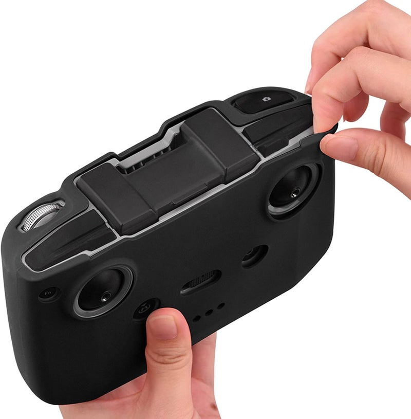 كلاراكو غطاء حماية سيليكوني ناعم لملحقات طائرة DJI Mavic Air 2 Mini 2 بدون طيار، يوفر قبضة محكمة وحماية. أسود - Image 4