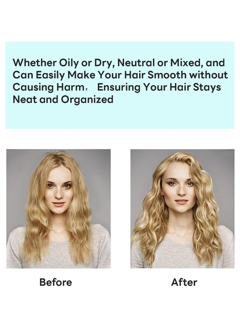 Curl Define Styling Brush,Curly Hair Brush, Wet Dry Detangler Hair Brush, The Essential Tool For Shaping And Styling Your Curls (Blue)