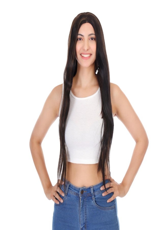 ريتزكارت شعر مستعار طويل وناعم، خط شعر مركزي، شعر صناعي بدون غراء، للنساء. استمتعي بمزيج مثالي من الأناقة والراحة والعملية. المقاس: 30 بوصة. ماركة ريتزكارت. - Image 2