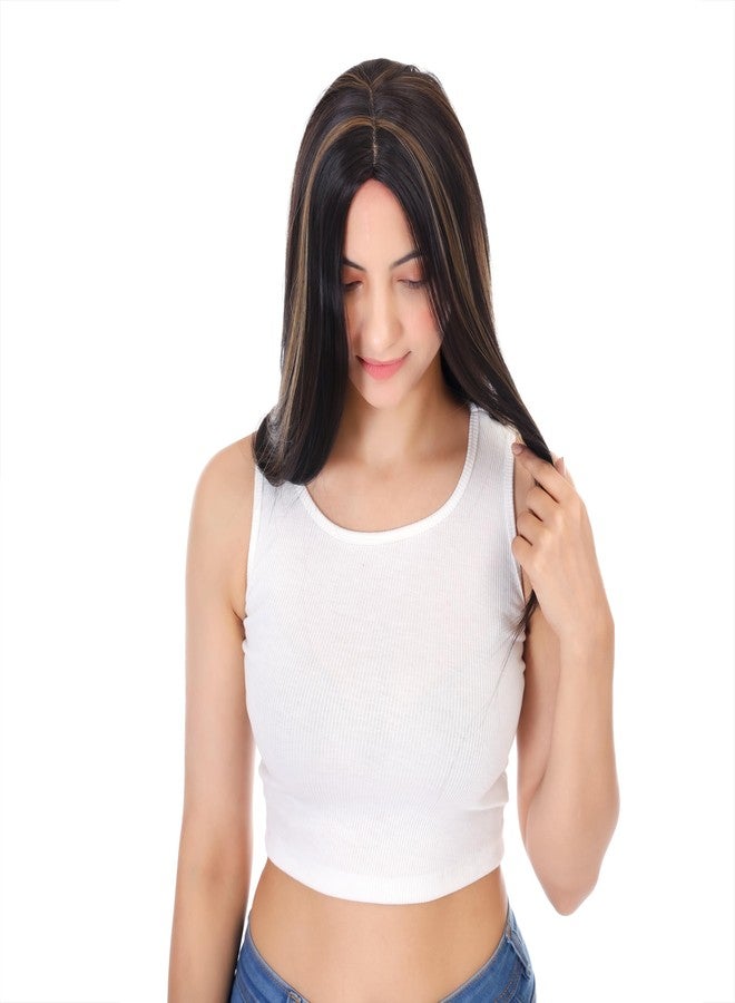 ريتزكارت شعر مستعار طويل وناعم، خط شعر مركزي، شعر صناعي بدون غراء، للنساء. استمتعي بمزيج مثالي من الأناقة والراحة والعملية. المقاس: 30 بوصة. ماركة ريتزكارت. - Image 3