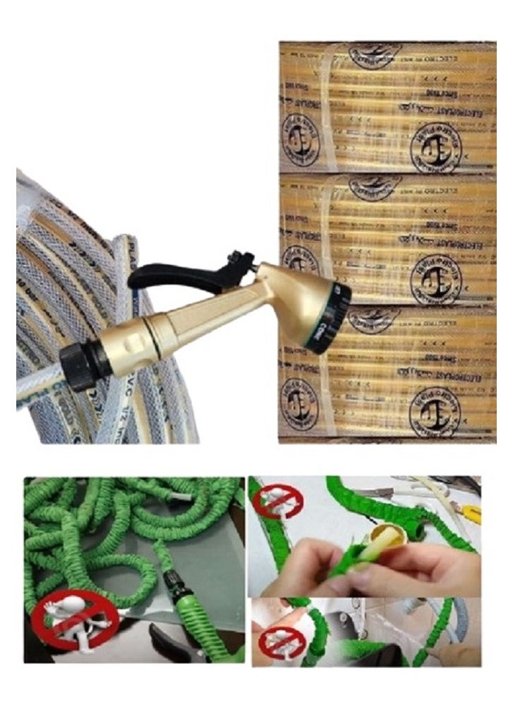 شمس خرطوم حديقة 25 متر - اقوى خرطوم مية فى مصر كود (خرطوم مدعم بخيوط جولد)  - Image 1