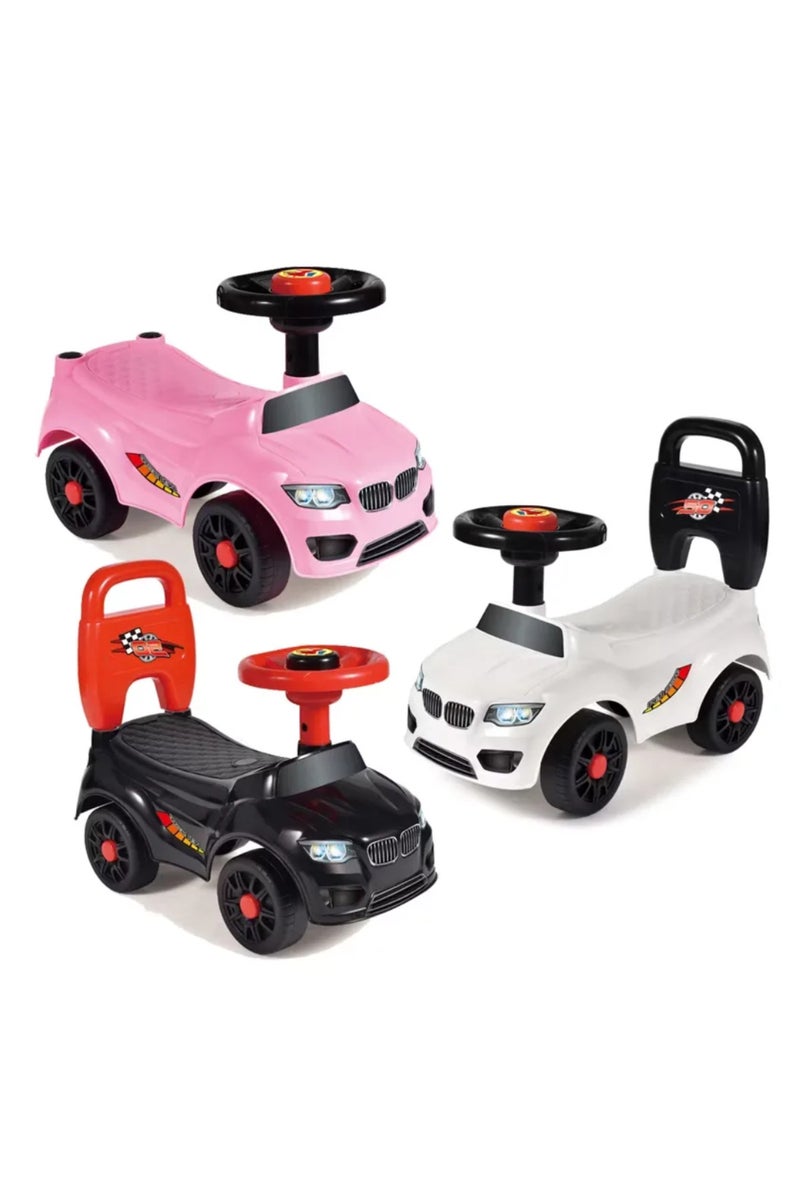 Galaxy Ride-On Car for Kids – Push Car with Steering Wheel & Backrest | Toddler Ride Toy Vehicle for Indoor & Outdoor Play | Sturdy 4-Wheel Design – 50×21.5×41 cm - Image 4