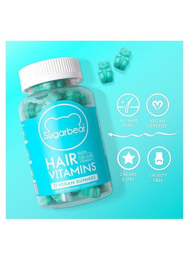 SugarBear Vitamins - Sugar Bear Hair Vitamin 60-Gummies - Image 1