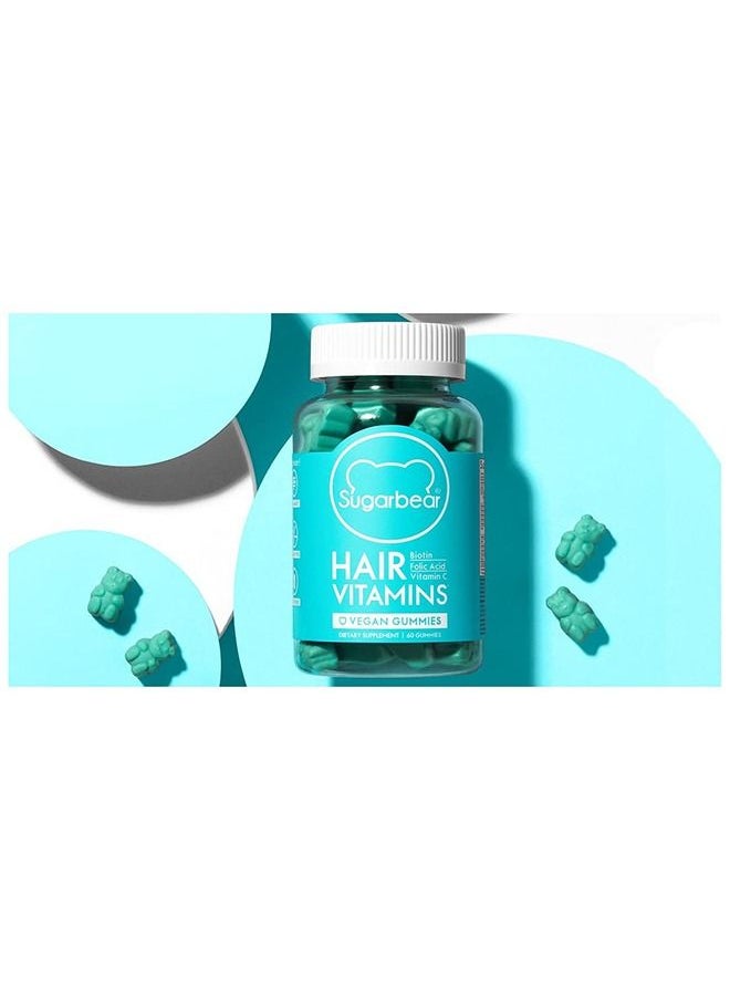 SugarBear Vitamins - Sugar Bear Hair Vitamin 60-Gummies - Image 1