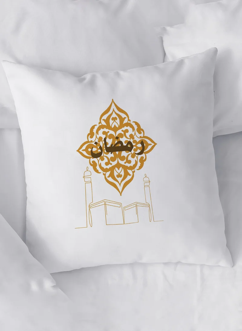 لوحة غطاء وسادة من البوليستر بتصميم إسلامي احتفالي برمضان