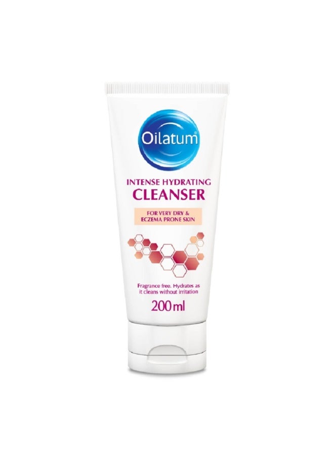 Intense Hydrating Cleanser 200ml Gentle Moisturizing Cleanser for Dry & Sensitive Skin Fragrance Free Face Wash