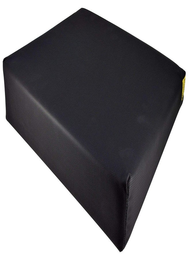 Secure Safety Solutions Secure Wheelchair Wedge Seat Cushion 18" x 16" x 4" - High-Density Foam Anti-Slip Cushion with Safety Strap for Proper Positioning, Pressure Relief & Comfort - Liquid-Resistant Vinyl Cover - - Image 1