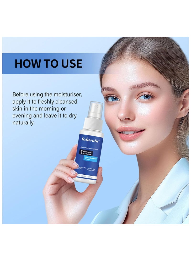 lakerain Hypochlorous Acid Spray for Face and Skin, Non-Irritating Hypochlorous Acid Spray & Eyelid Cleanser Solution to Remove Oil & Debris, Acne, Piercing Aftercare, Calm Redness, 2.2 fl oz - Image 5
