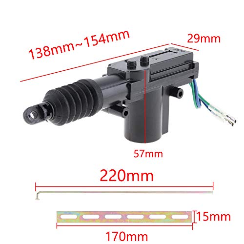 ESUPPORT Universal Car Heavy Duty High Power Door Lock Actuator 2 Wire 12V Pack of 2 - Image 2