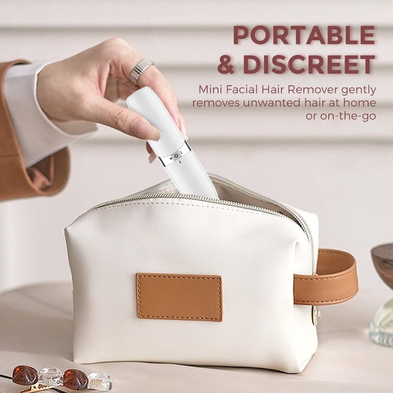 Mini Hair Remover for Women - Portable Electric Facial Hair Removal Device - Image 3