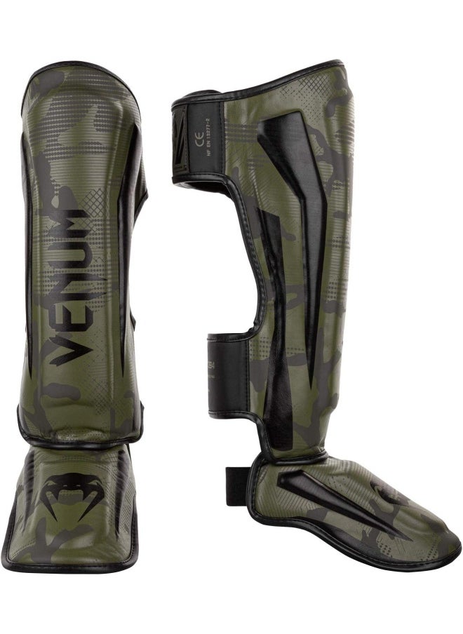 VENUM Elite Shin Guards-Khaki/Camo-L  - Image 1