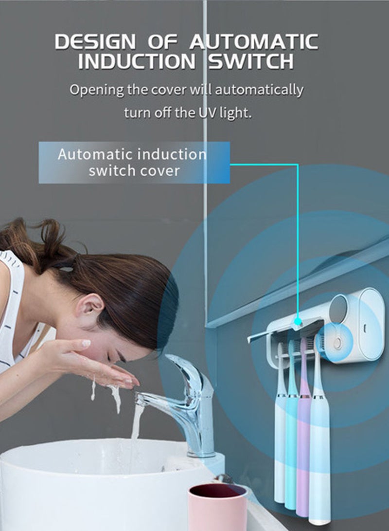 شاربدو معقم فرشاة الأسنان المنزلي، صندوق تنظيف فرشاة الأسنان بالأشعة فوق البنفسجية - Image 5