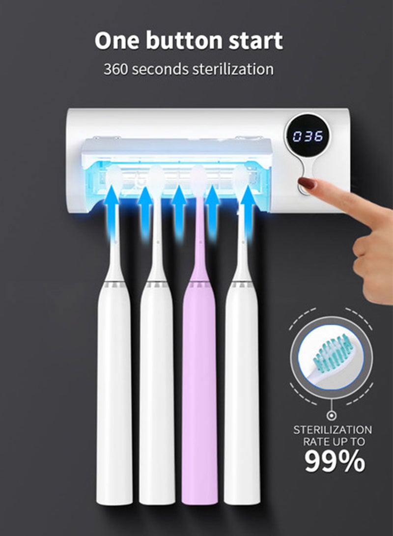 شاربدو معقم فرشاة الأسنان المنزلي، صندوق تنظيف فرشاة الأسنان بالأشعة فوق البنفسجية - Image 3