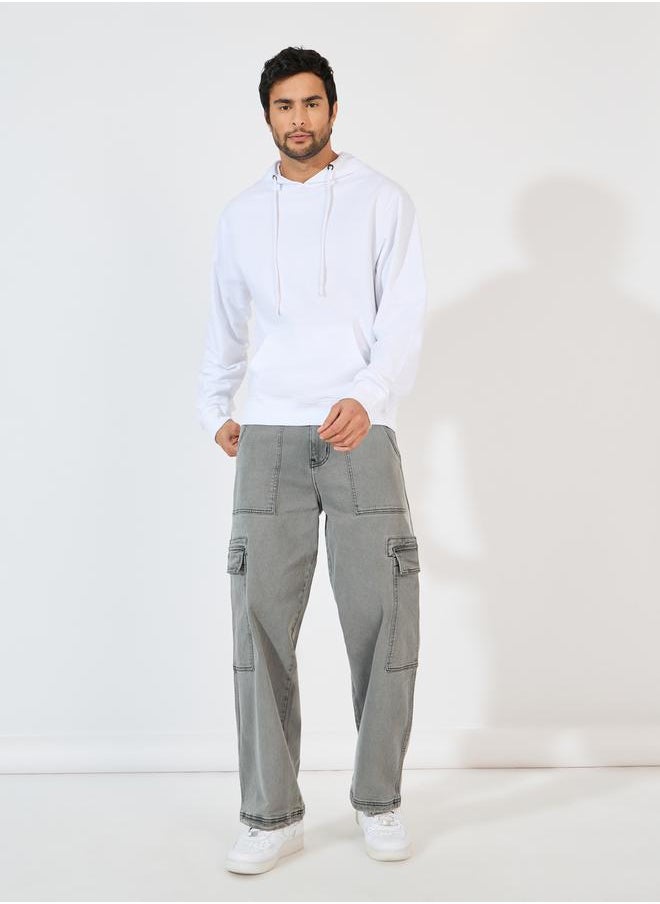 Styli - Varsity Graphic Print Relaxed Fit Hoodie - Image 1