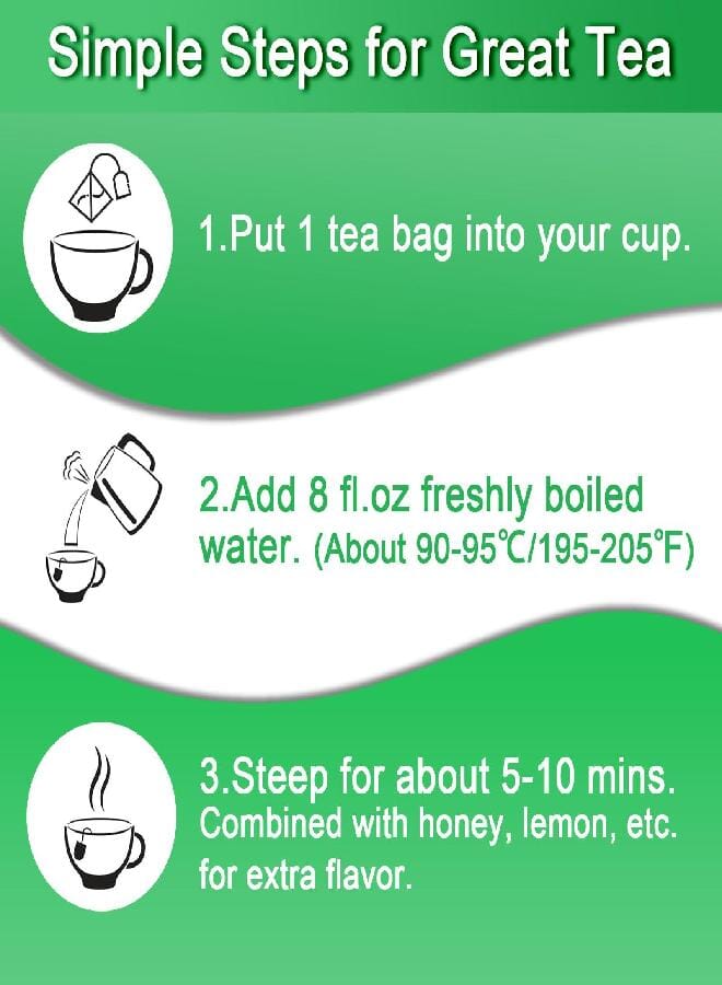 FullChea - Spearmint Tea Bags, 40 Teabags, 1.5g/bag - Premium Spearmint Leaves - Non-GMO - Caffeine-free - High in Antioxidant & Support Digestion - Image 4